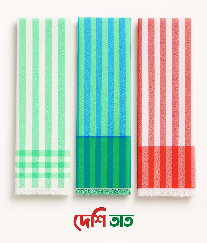 Towel small check Malticolor towel gamcha