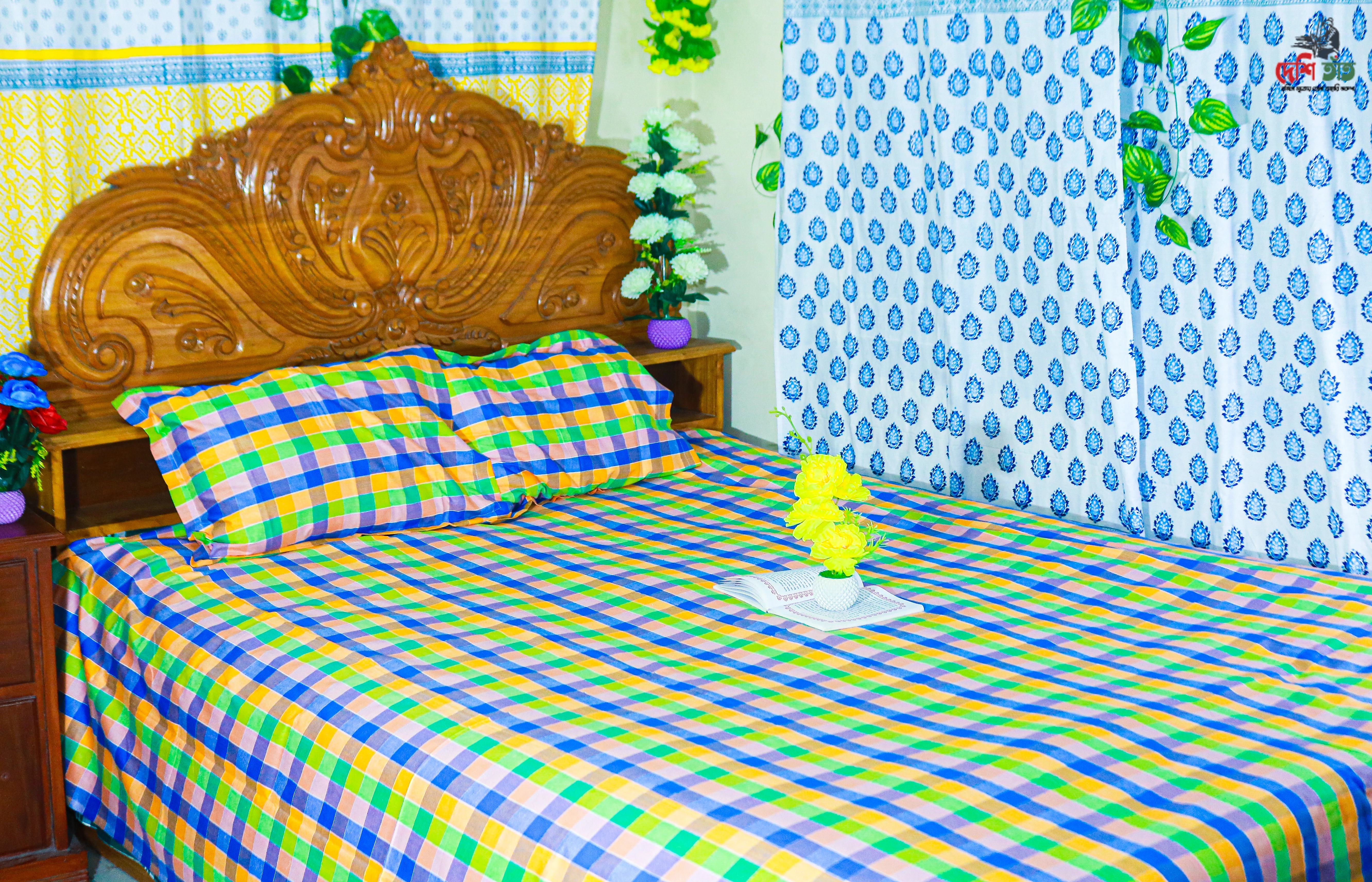 🛏 দেশি তাঁত প্রিমিয়াম কটন বেডশীট