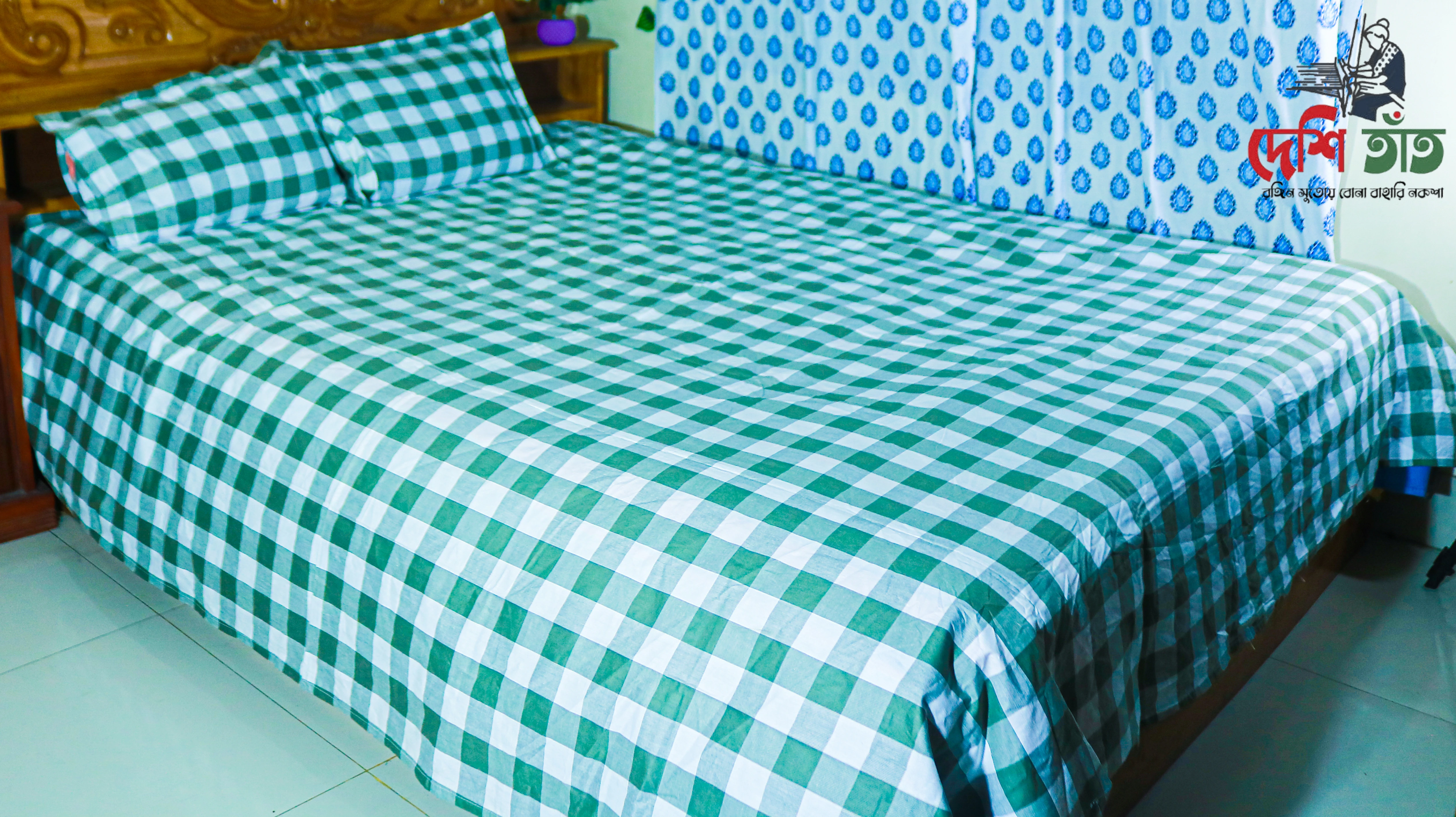 🛏 দেশি তাঁত প্রিমিয়াম কটন বেডশীট