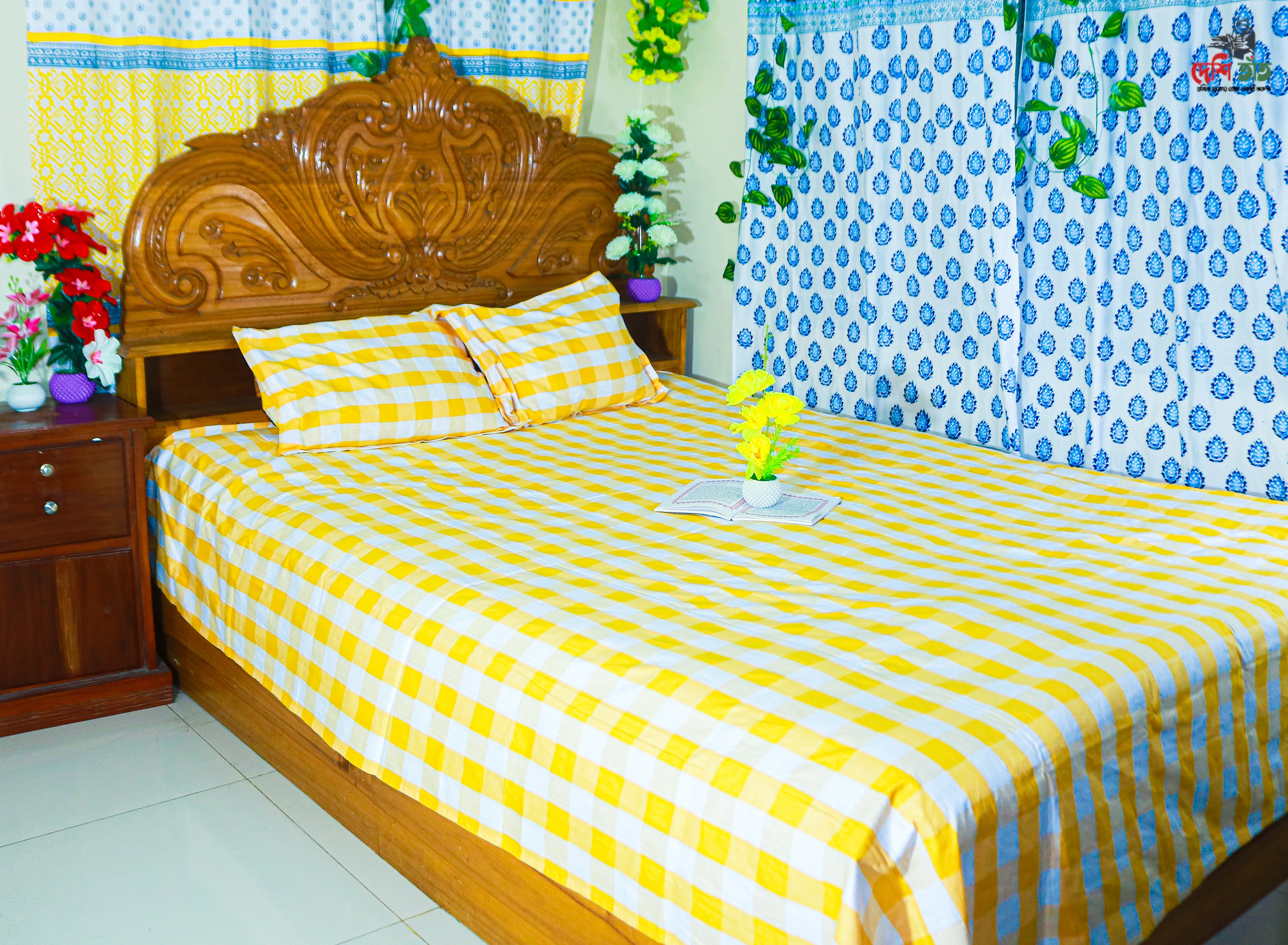 🛏 দেশি তাঁত প্রিমিয়াম কটন বেডশীট