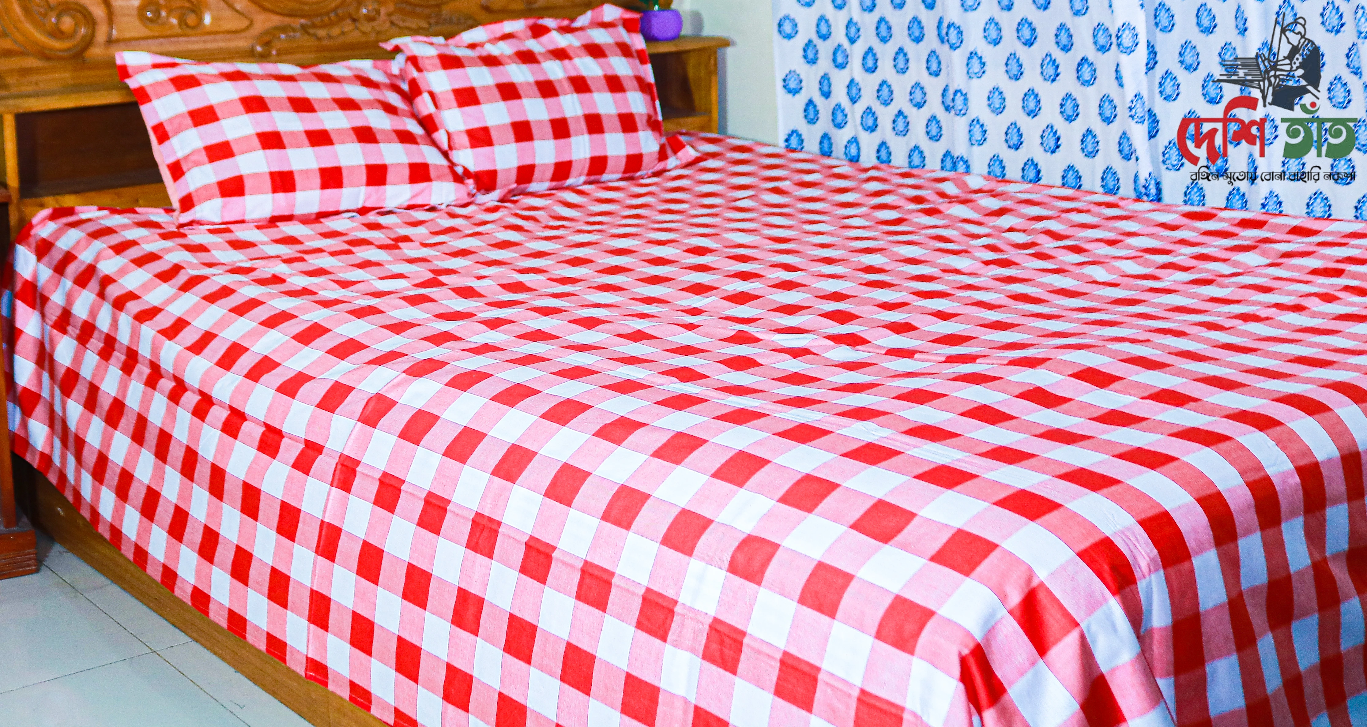 🛏 দেশি তাঁত প্রিমিয়াম কটন বেডশীট
