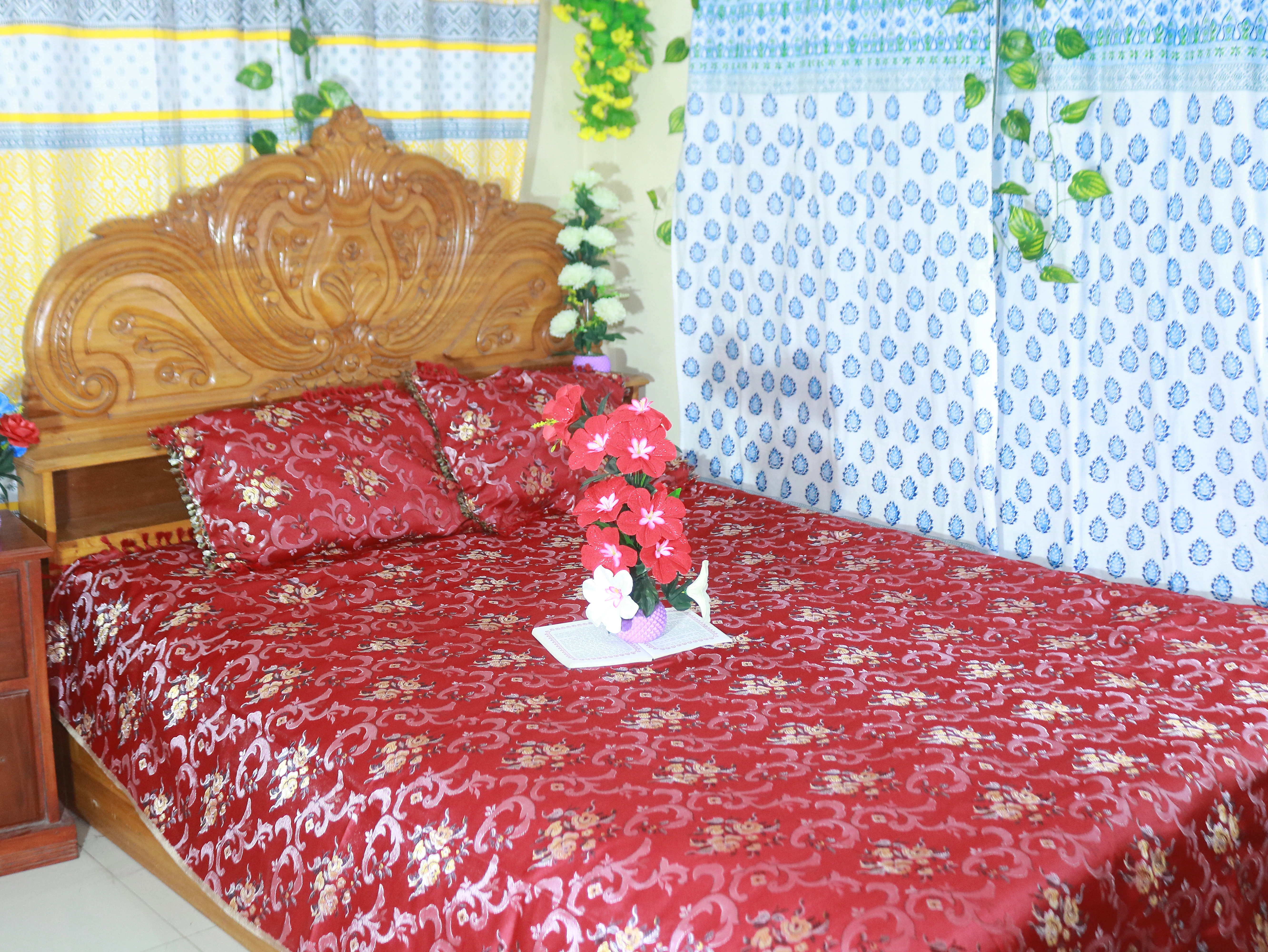 🛏 দেশি তাঁত প্রিমিয়াম কটন বেড কভার