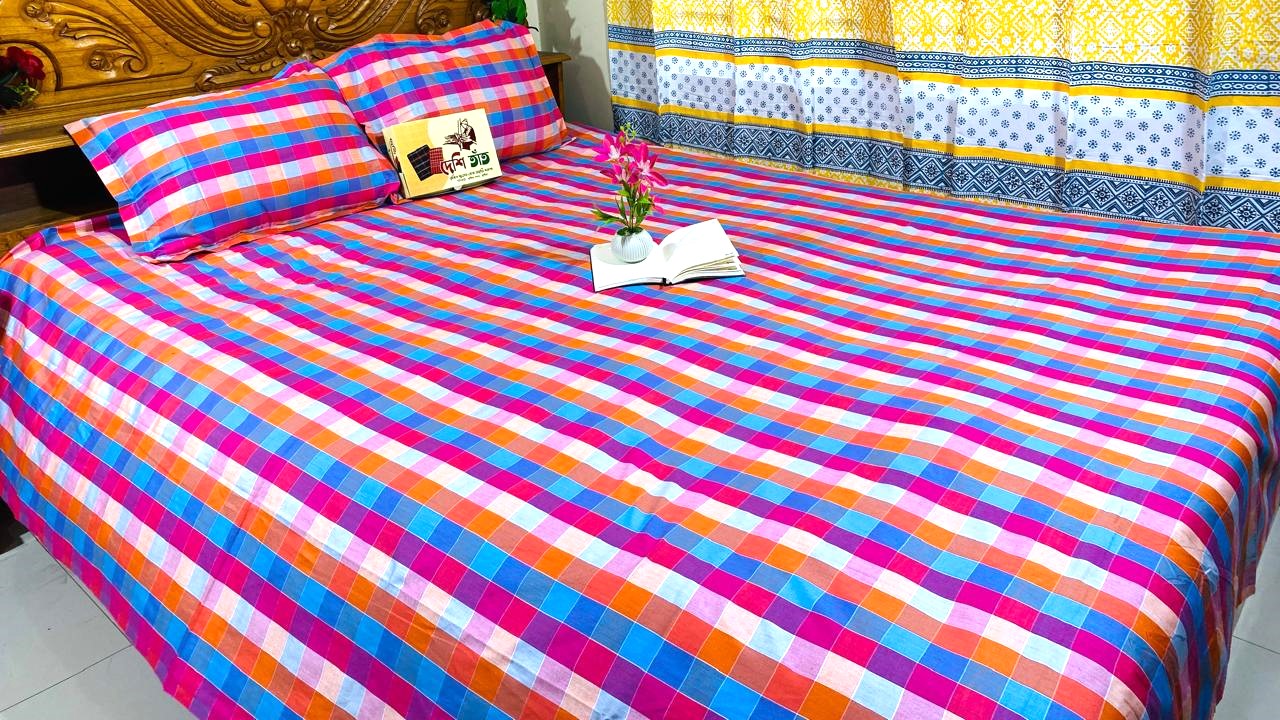 🛏 দেশি তাঁত প্রিমিয়াম কটন বেডশীট