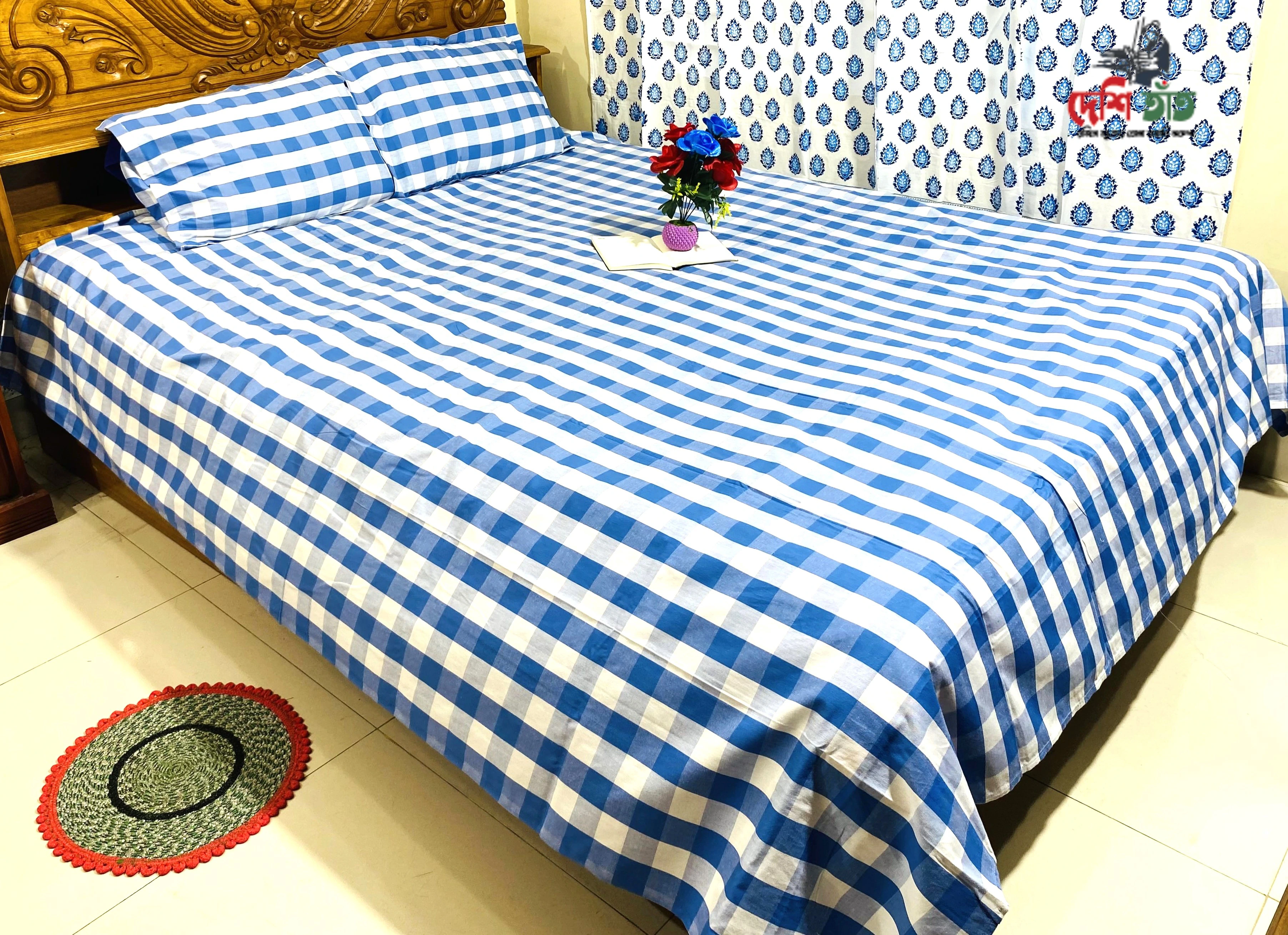 🛏 দেশি তাঁত প্রিমিয়াম কটন বেডশীট